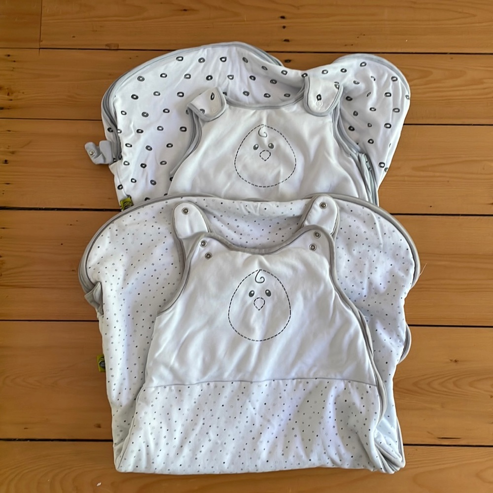 2 Large nested bean sleepsacks and 1 medium nested bean
